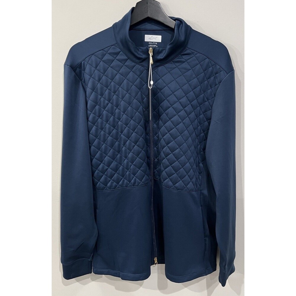 Greg Norman Women's Full Zip Quilted Jacket  Vest, Blue, Size XXL/TG